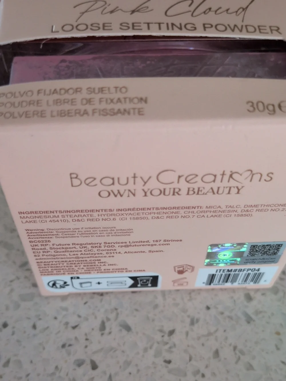 Beauty Creations Loose Setting Powder -  Pink Cloud Bye Fitter
